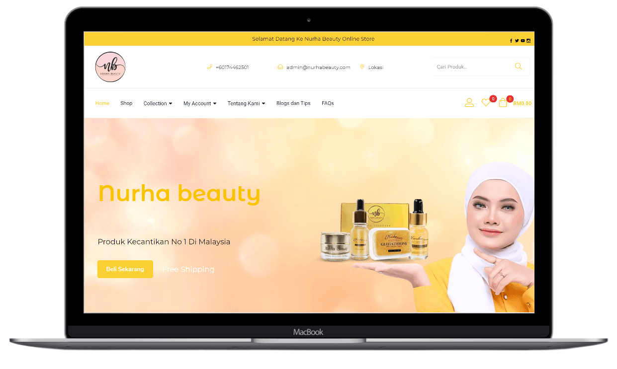 Web Design 30 nurhabeauty